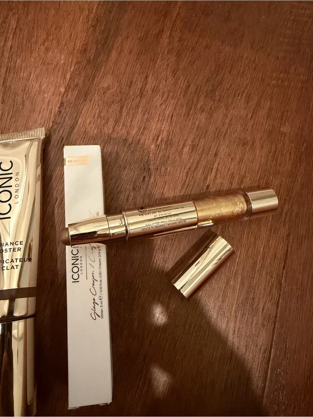 ICONIC London Radiance Boosting Primer & Golden Highlighter Stick - Gold